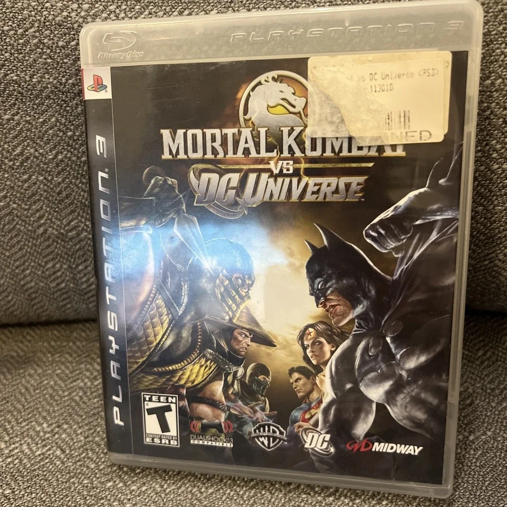 2008 PLAYSTATION 3 MORTAL KOMBAT VS DC UNIVERSE VIDEO GAME WITH MANUAL